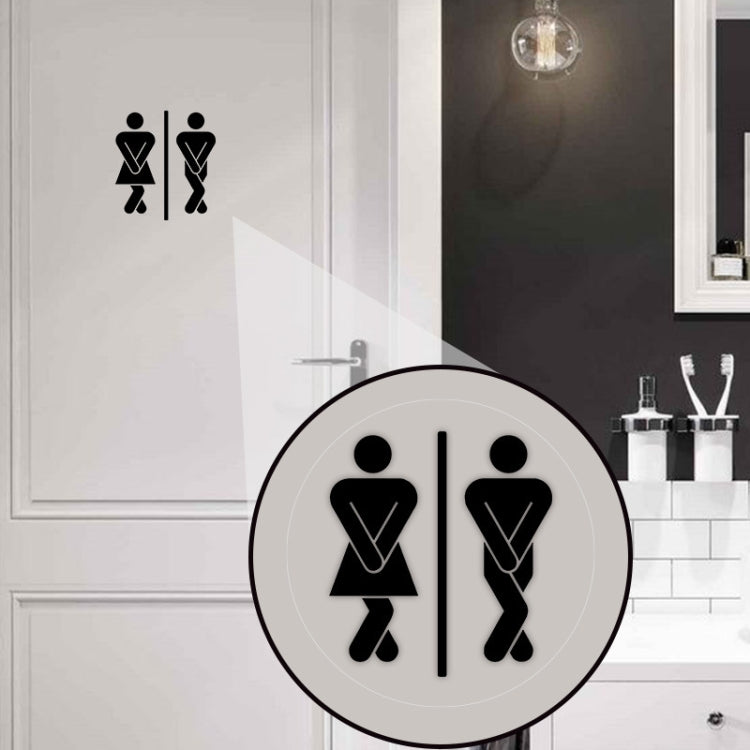 Men Women Sanitary Door Sticker Matte Material Waterproof Oilproof PVC Sticker My Store