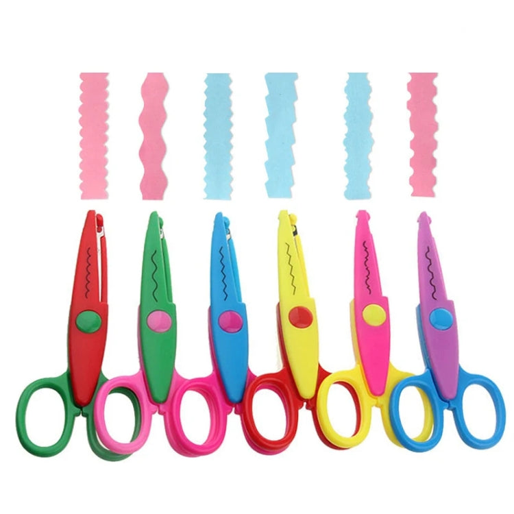 10pcs 5 Inch Children Safety Lace Scissors Kindergarten Fun DIY Photo Album Cutter