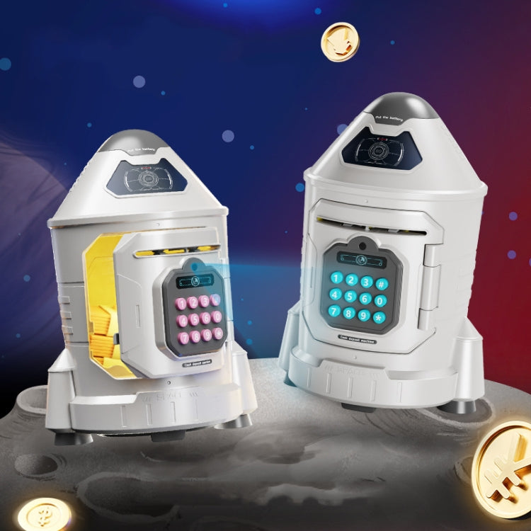 Childrens Astronaut Code Money Bank Cartoon Space Rocket Money Box Toys