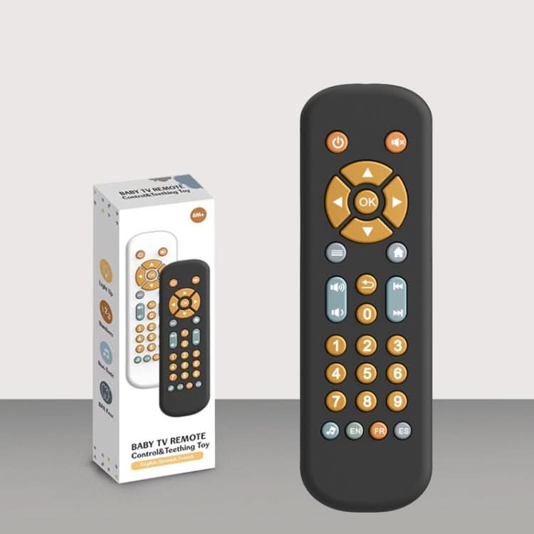 Baby Simulation TV Remote Control Music Toy with Light and Sound 3 Language Mode Reluova