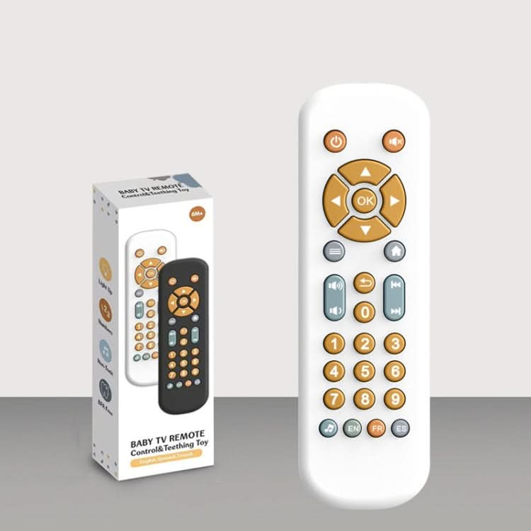 Baby Simulation TV Remote Control Music Toy with Light and Sound 3 Language Mode Reluova