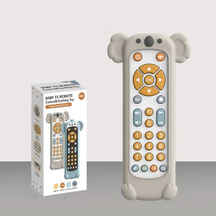 Baby Simulation TV Remote Control Music Toy with Light and Sound 3 Language Mode Reluova