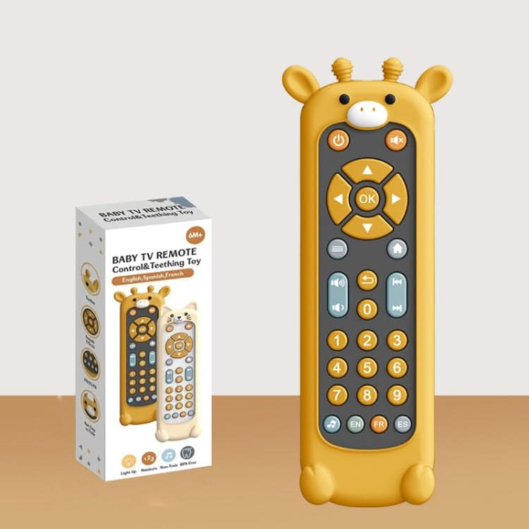 Baby Simulation TV Remote Control Music Toy with Light and Sound 3 Language Mode Reluova