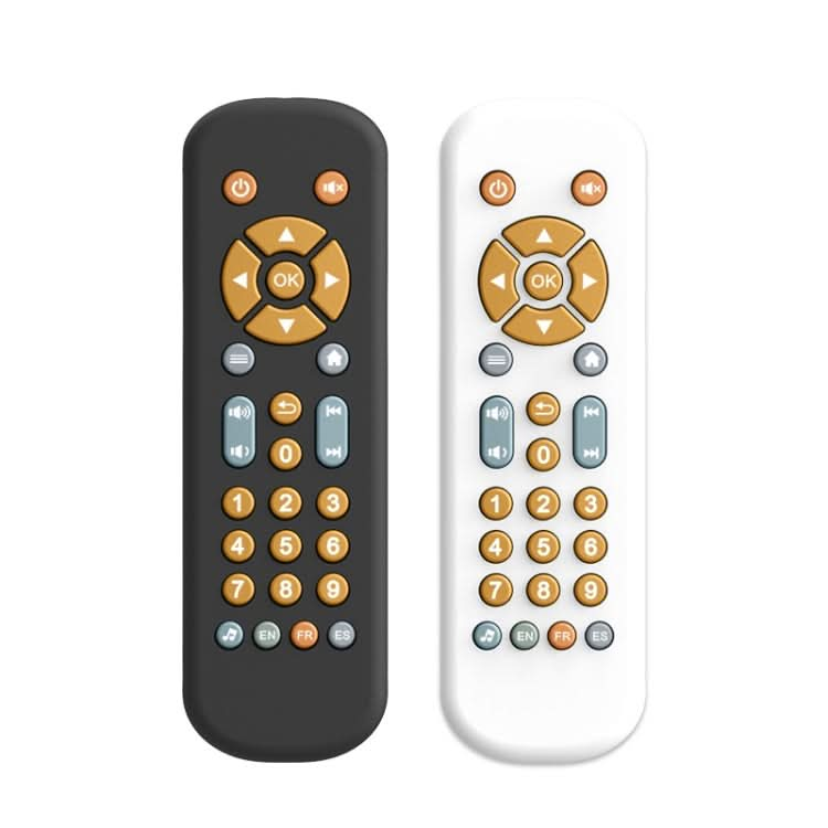 Baby Simulation TV Remote Control Music Toy with Light and Sound 3 Language Mode Reluova