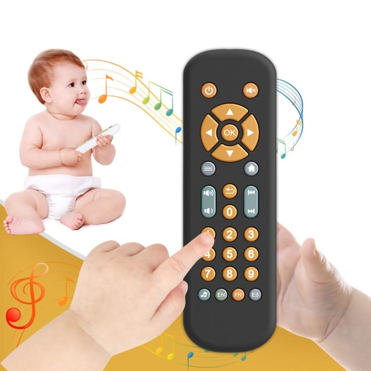 Baby Simulation TV Remote Control Music Toy with Light and Sound 3 Language Mode Reluova