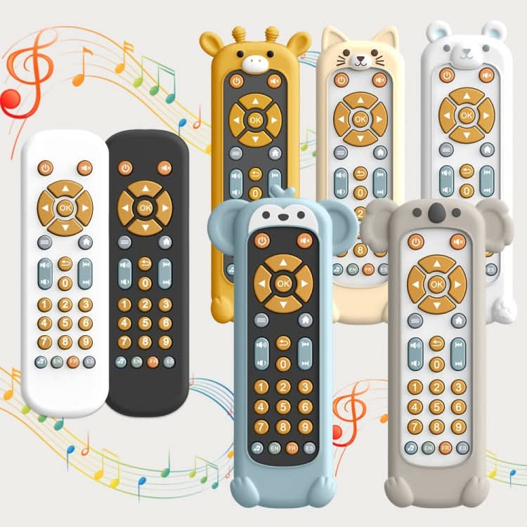 Baby Simulation TV Remote Control Music Toy with Light and Sound 3 Language Mode Reluova