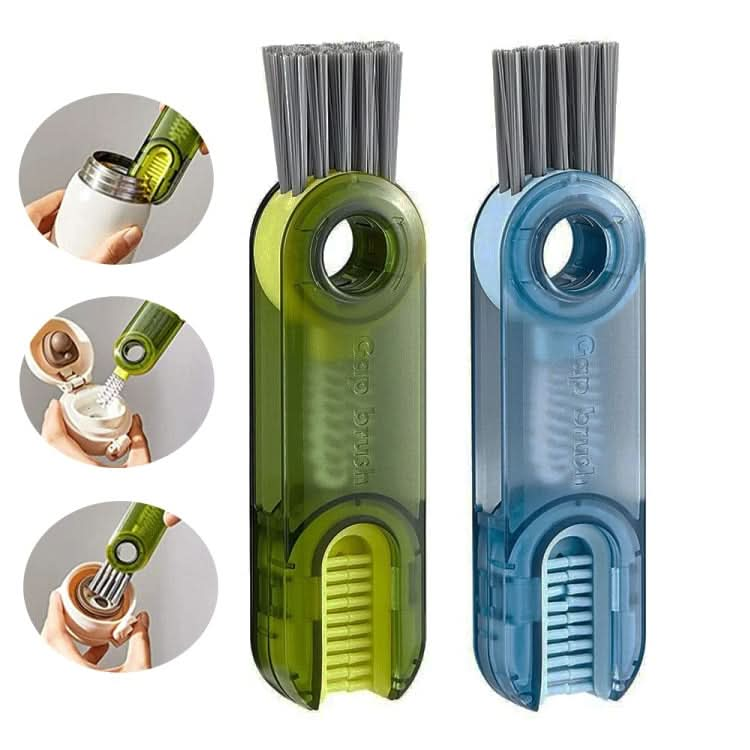 3 In 1 U shaped Cup Lid Cleaning Brush Water Bottle Cover Groove Cleaner-Reluova