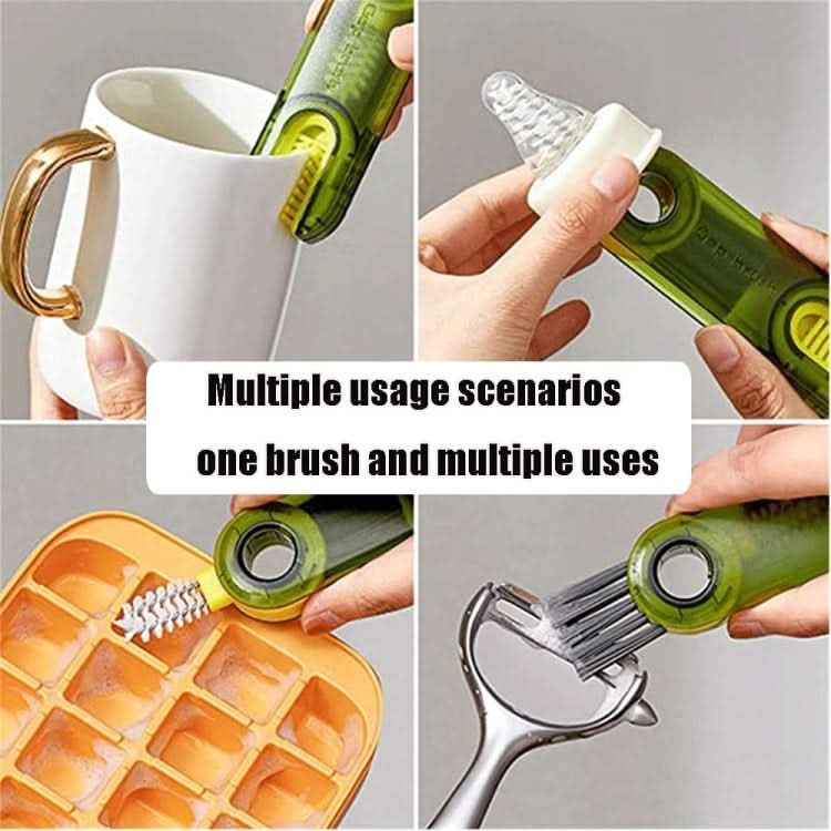 3 In 1 U shaped Cup Lid Cleaning Brush Water Bottle Cover Groove Cleaner-Reluova