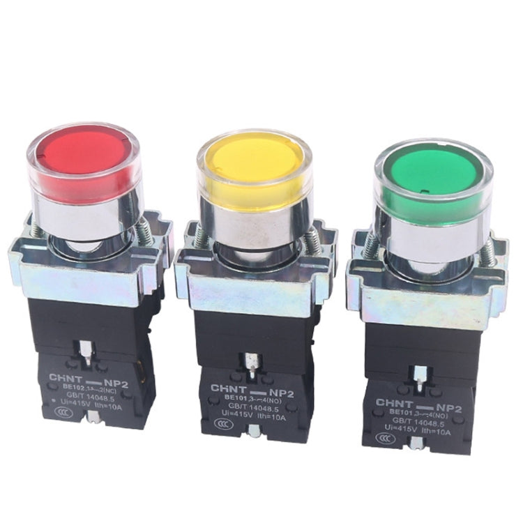 Pushbutton Switches With LED Light Silver Alloy Contact Push Button