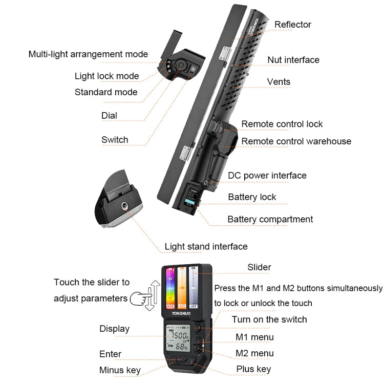 YONGNUO YN360IV 480 LEDs RGB APP Controlled Photography Fill Light