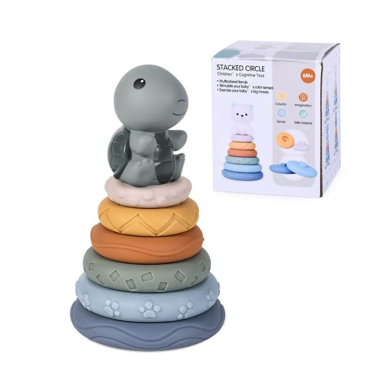 Baby Stacking Nesting Circle Toy Soft Squeeze Building Blocks Sensory Toys Reluova