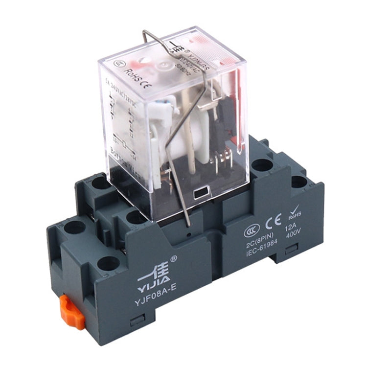 YIJIA YJ2N-GS 8-Pin 2 Way Small Electromagnetic Relay