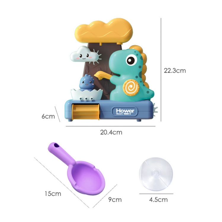 Cute Dinosaur Bathtub Water Toys Spin Water Spray Bath Toys for Toddlers