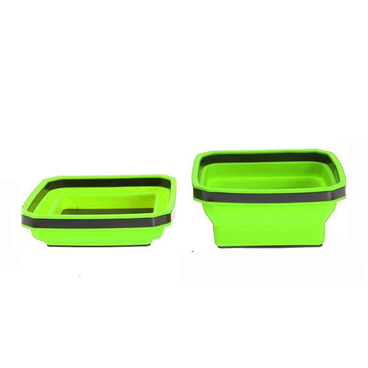 Square Silicone Foldable Magnetic Parts Tray For Small Parts And Tools