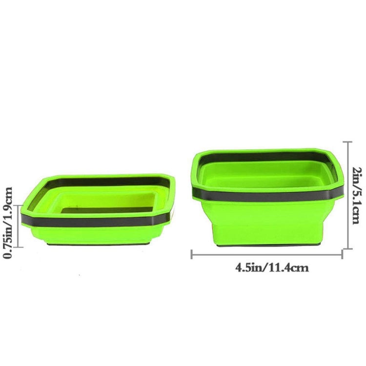 Square Silicone Foldable Magnetic Parts Tray For Small Parts And Tools My Store