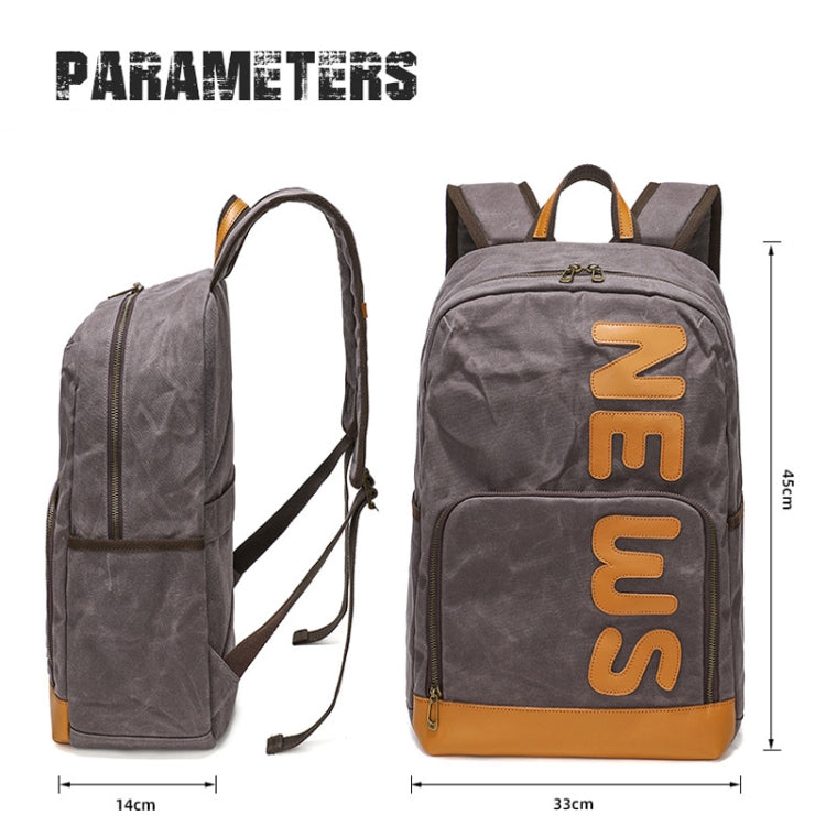 Retro Canvas Backpack Rucksack Large Capacity Laptop Bag