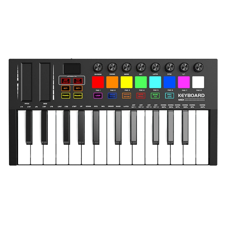 MD02 25 Key USB Keyboard And Drum Pad MIDI Controller Keyboard Piano