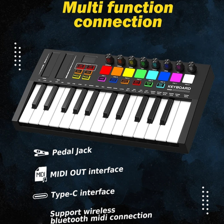 MD02 25 Key USB Keyboard And Drum Pad MIDI Controller Keyboard Piano