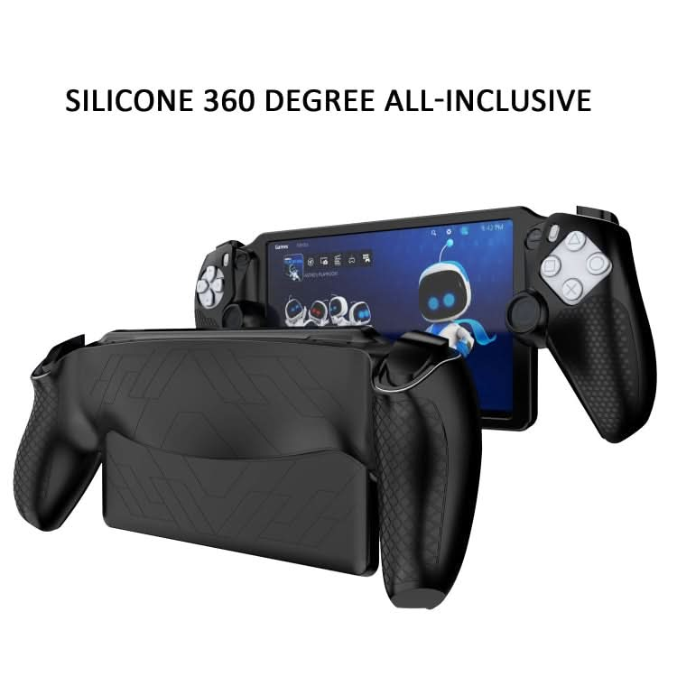 For Sony PS Portal Game Console Silicone Protective Cover Oil Spray All-Inclusive Protective Case Reluova