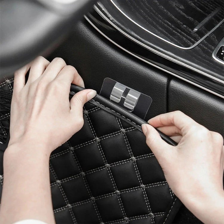 20pcs Car Floor Mats Trunk Mat Buckles Double-sided Adhesive Fixing Stickers-Reluova