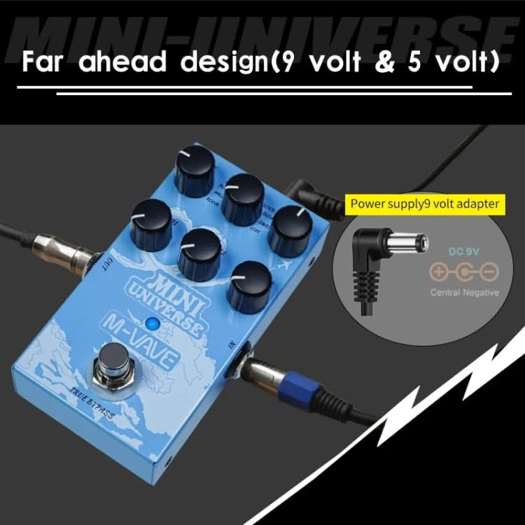 M-VAVE Guitar Monoblock Effects Digital Modeling Reverb Effects Reluova