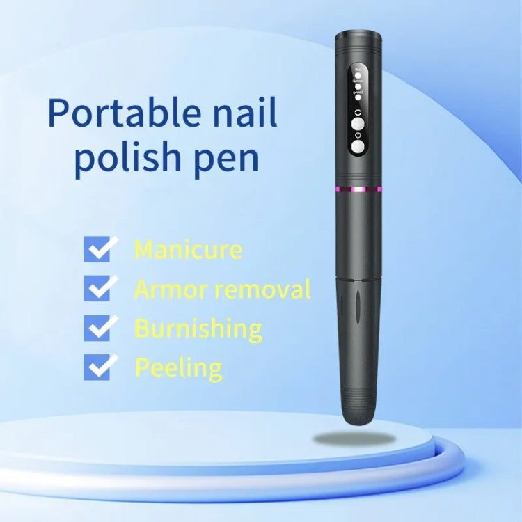 HX-08 USB Charging Portable Manicure Remover and Polisher Home Nail Art Tools