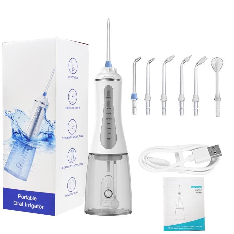 350ML Water Tank Oral Irrigator Rechargeable 5 Gear Adustable Water Flosser My Store