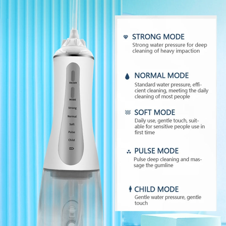 350ML Water Tank Oral Irrigator Rechargeable 5 Gear Adustable Water Flosser My Store