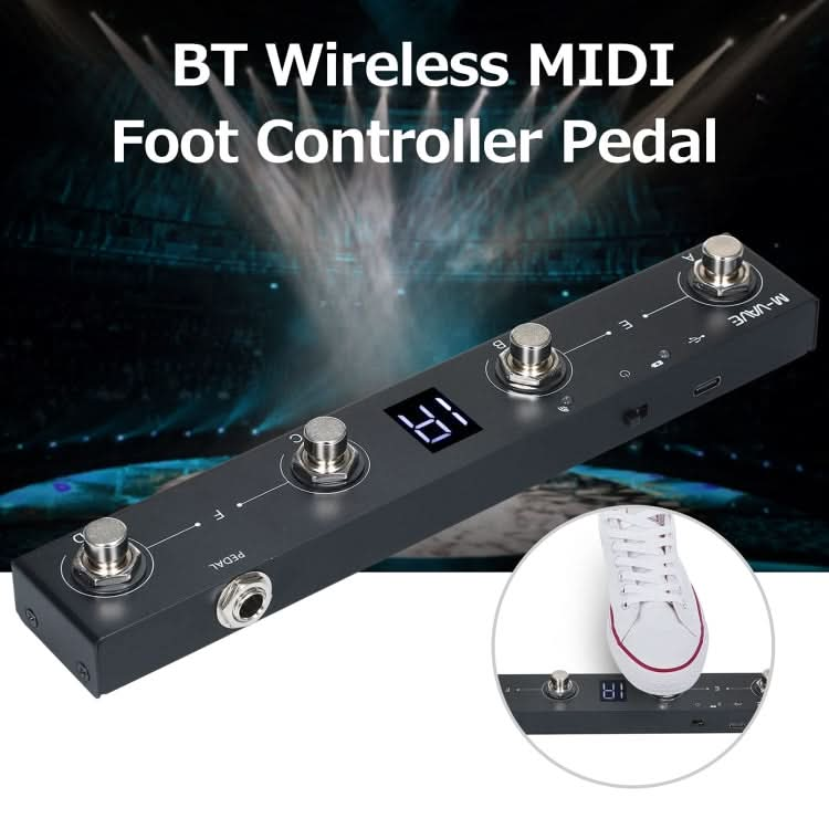 M-VAVE MIDI Bluetooth Controller MIDI Pedal Page Turner Multifunctional Musical Instrument Accessories Reluova