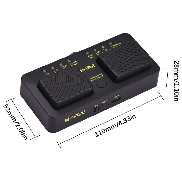 M-VAVE CUBE TURNER PRO Electric Guitar Effect Loop Bluetooth Spectrometer Controller Reluova