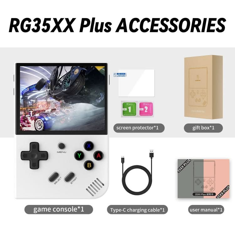 ANBERNIC RG35XX PLUS  Handheld Game Console 3.5-Inch IPS Screen Support HDMI TV Reluova