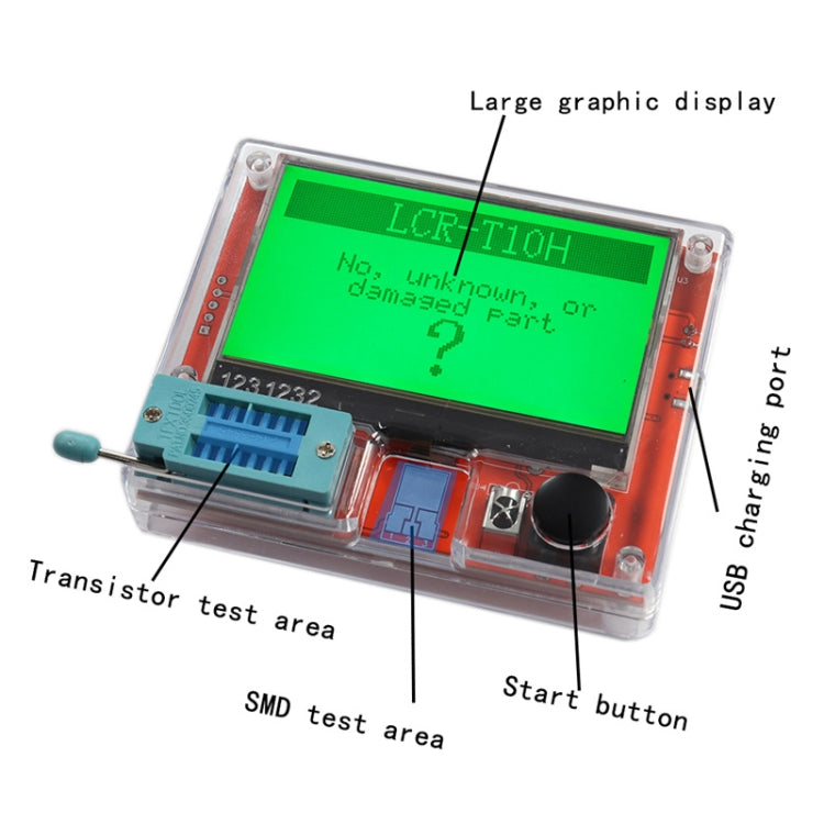 LCR-T10H Transistor Tester TFT Display For Diode Triode Capacitor Resistor Test Reluova