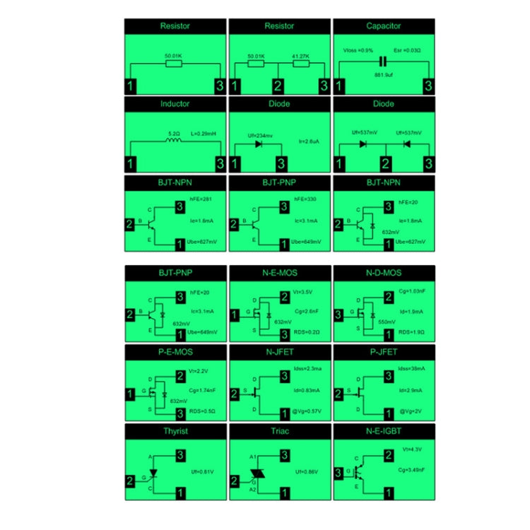 LCR-T10H Transistor Tester TFT Display For Diode Triode Capacitor Resistor Test Reluova