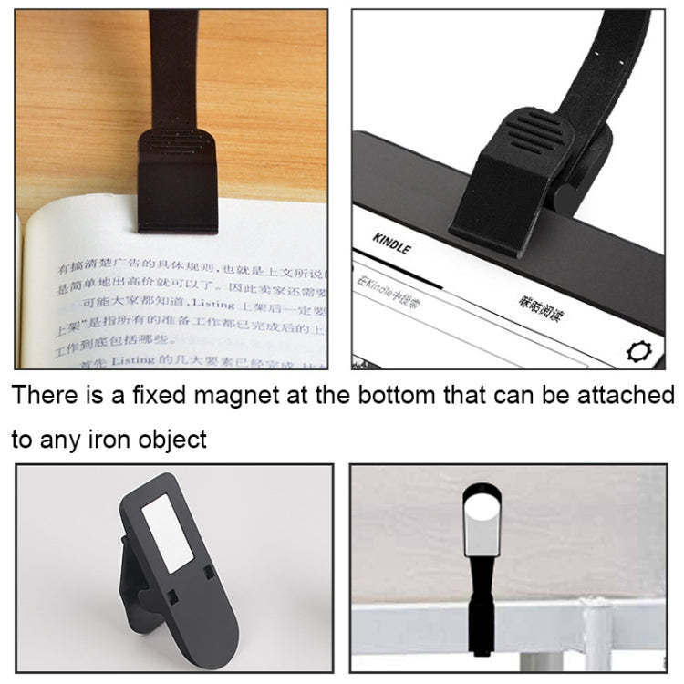 USB Charging Stepless Dimming LED Clip Light Dormitory Bedside Magnetic Reading Lamp My Store