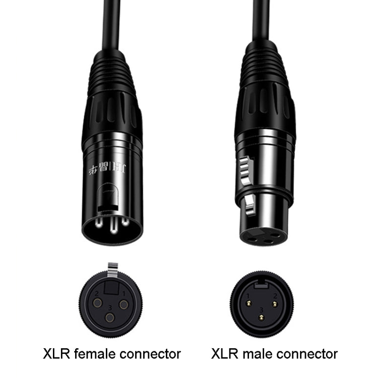 JINGHUA Microphone Cable XLR Male To Female Balanced Cable Mixing Console Amplifier Audio Cable Reluova