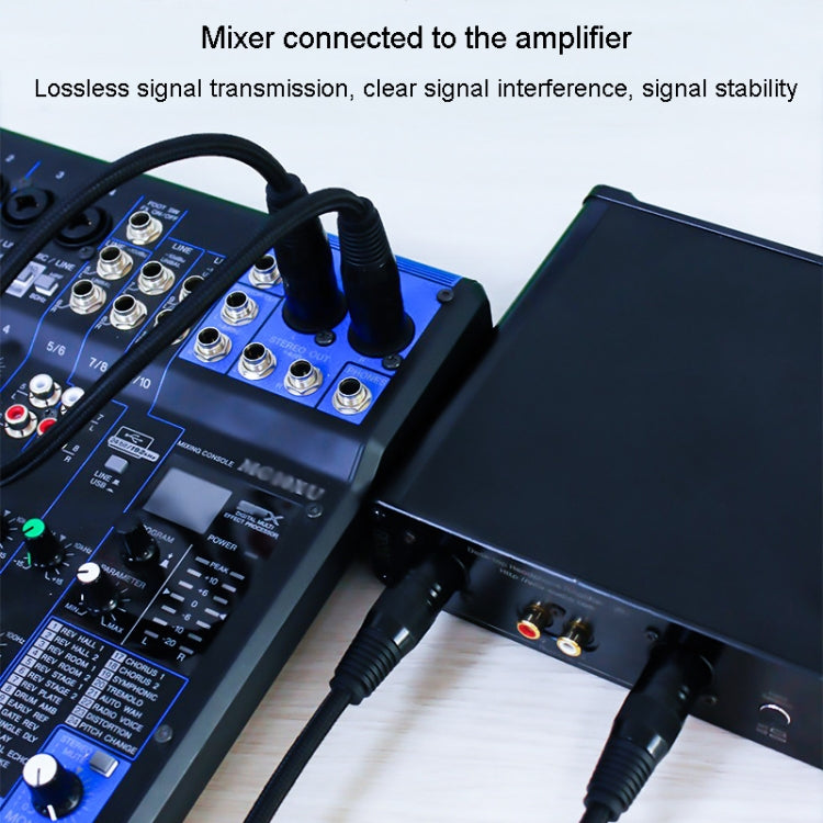 JINGHUA Microphone Cable XLR Male To Female Balanced Cable Mixing Console Amplifier Audio Cable Reluova