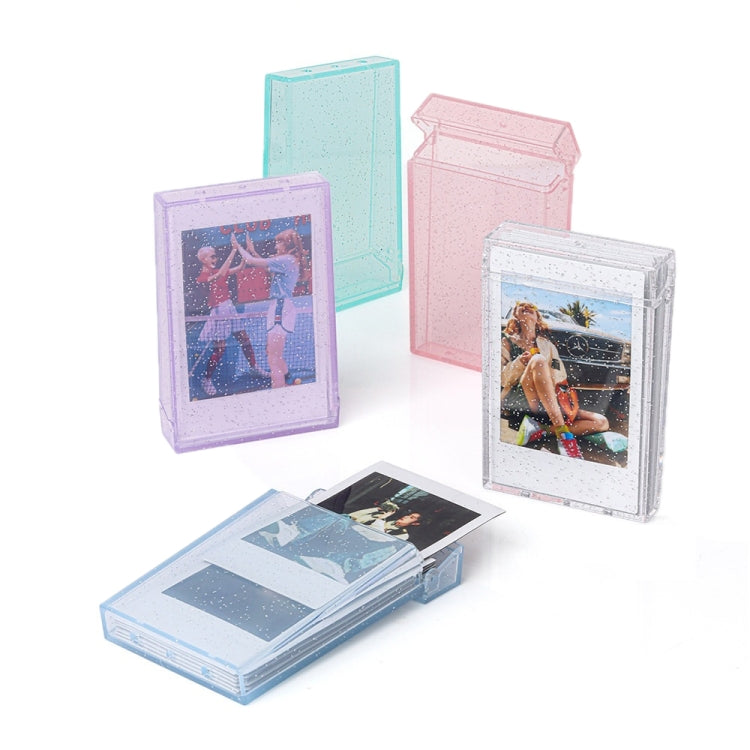 3 inch Ice Cream Glitter Photo Box Celebrity Photo Card Storage Box For Polaroids