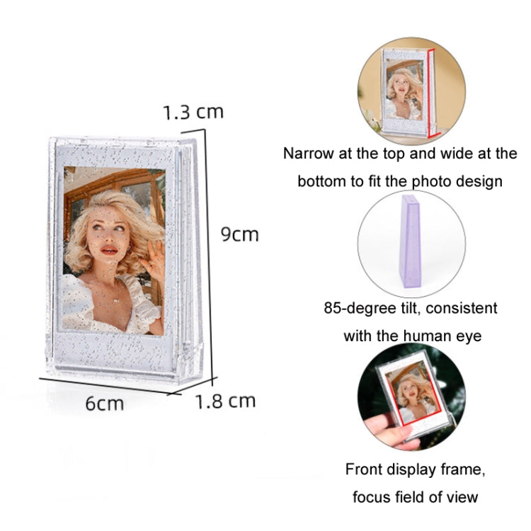 3 inch Ice Cream Glitter Photo Box Celebrity Photo Card Storage Box For Polaroids