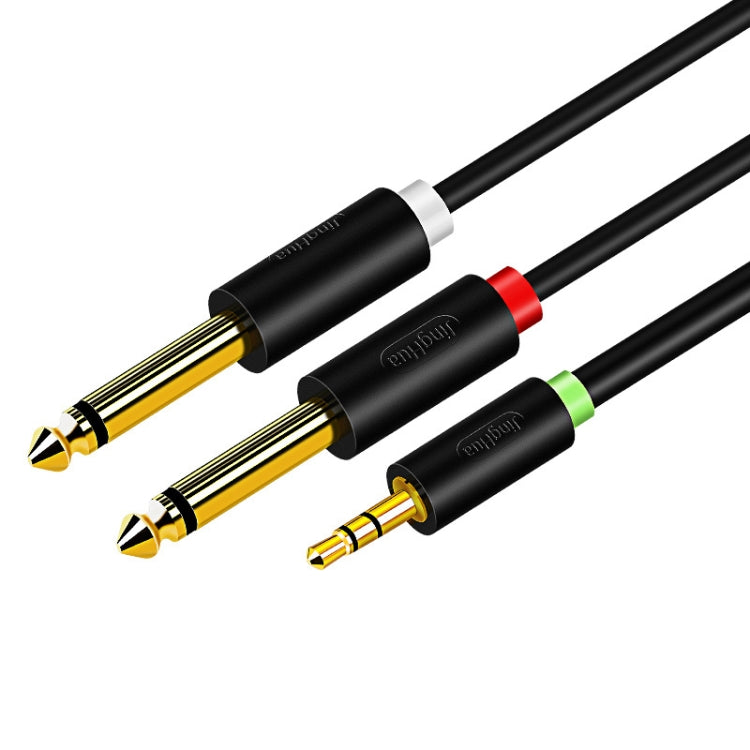 JINGHUA 3.5mm To Dual 6.5mm Audio Cable 1 In 2 Dual Channel Mixer Amplifier Audio Cable My Store