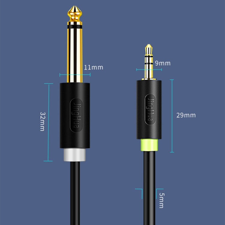 JINGHUA 3.5mm To Dual 6.5mm Audio Cable 1 In 2 Dual Channel Mixer Amplifier Audio Cable