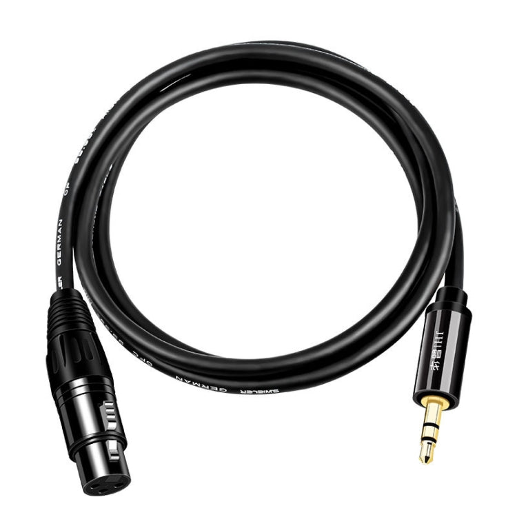 JINGHUA 3.5mm Male To XLR Female Microphone Cable Computer Mixer Audio Cable Reluova