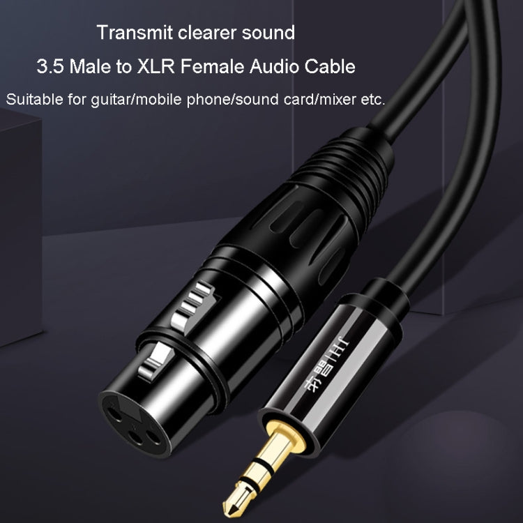 JINGHUA 3.5mm Male To XLR Female Microphone Cable Computer Mixer Audio Cable Reluova