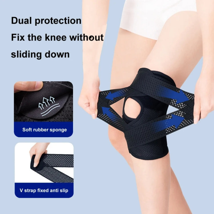 Sixth Generation Breathable Sports Knee Pad Adjustable Outdoor Running Hiking Patella Strap Reluova