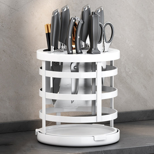 Home Thicken Knife Organizer Chopstick Cylinder Kitchen Drainage Countertop Shelf