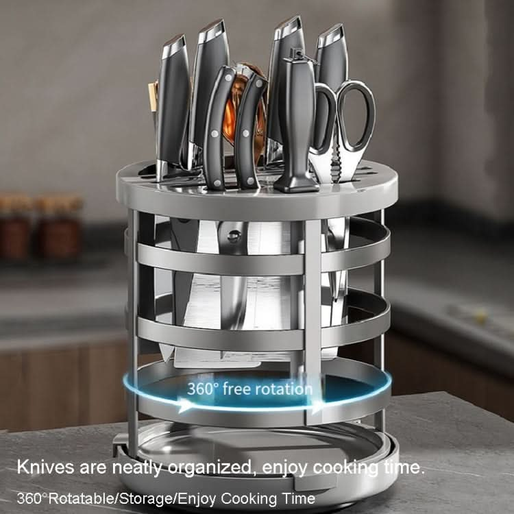 Home Thicken Knife Organizer Chopstick Cylinder Kitchen Drainage Countertop Shelf Reluova