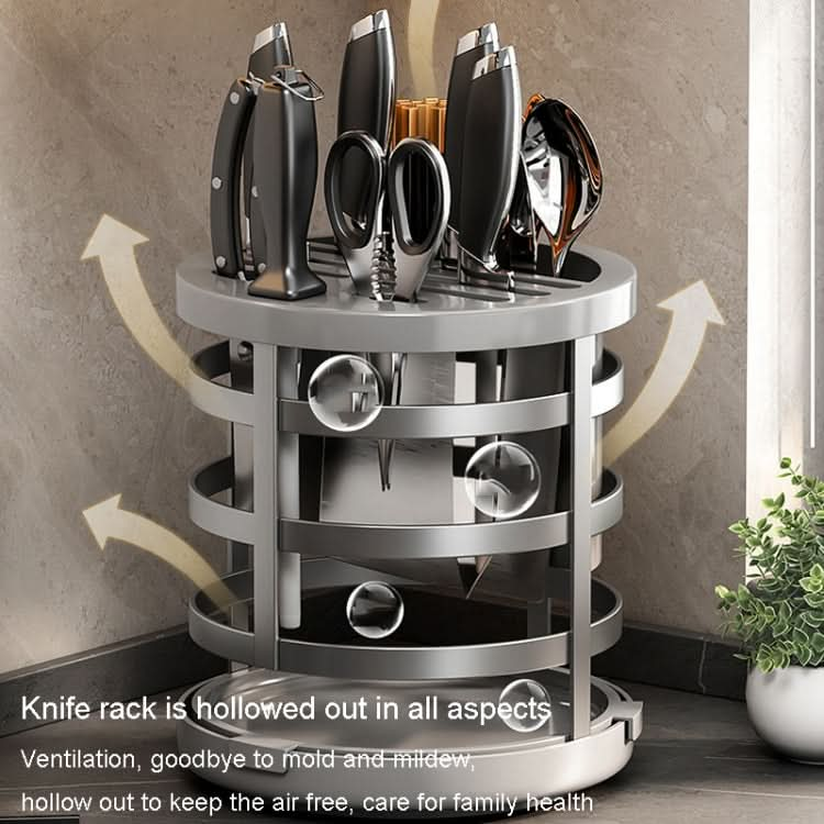 Home Thicken Knife Organizer Chopstick Cylinder Kitchen Drainage Countertop Shelf Reluova