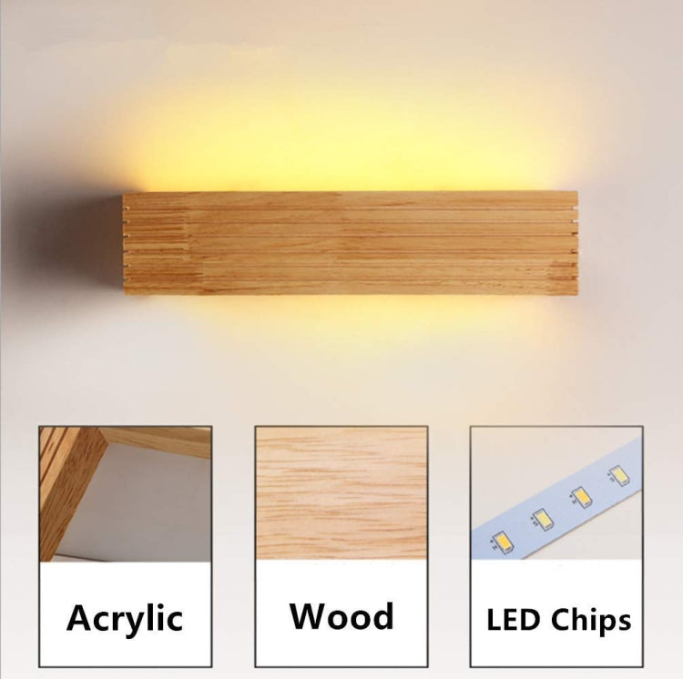 LED Solid Wood Wall Lamp Bedroom Bedside Lamp Corridor Wall Lamp My Store