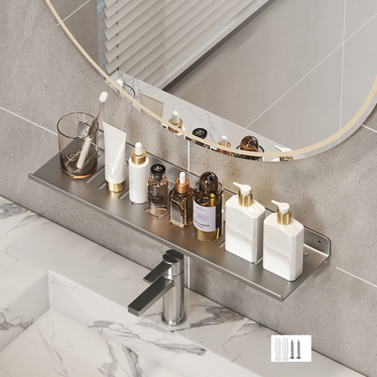 Faucet Rack Home Bathroom Vanity Shelf No Hole Storage Shelf Reluova