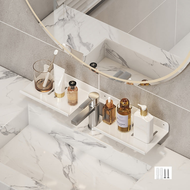 Faucet Rack Home Bathroom Vanity Shelf No Hole Storage Shelf Reluova