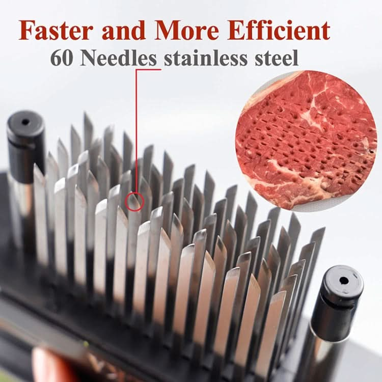 60pins Reinforced Stainless Steel Meat Looseners Meat Tenderizer Steak Tendon Knife-Reluova